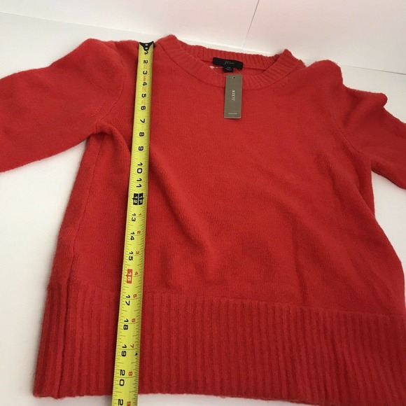 J.Crew Alpaca Wool Blend Orange Sweater - Picture 6 of 7